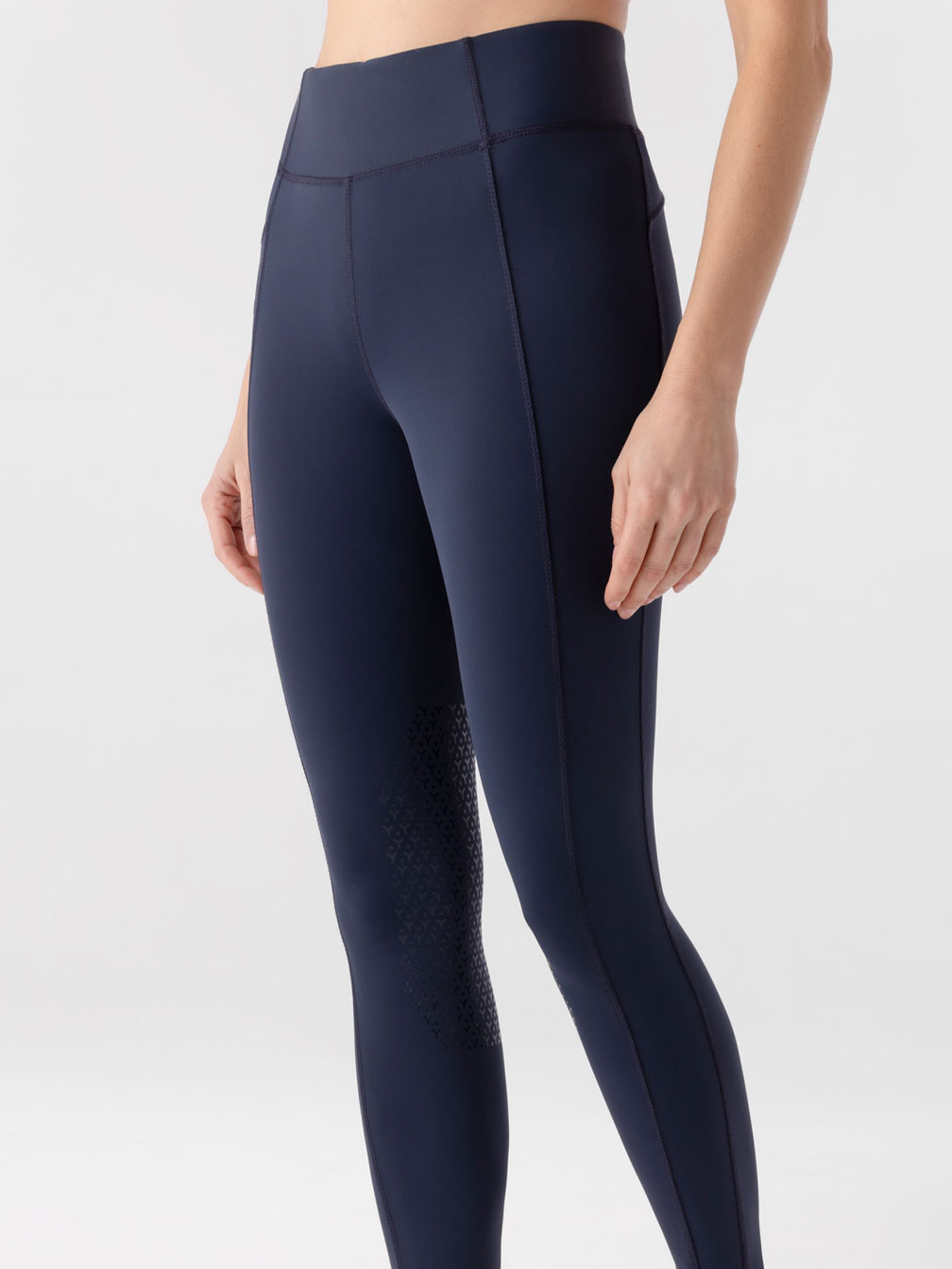 High-Waist-Leggins "Ediekh", Kniegrip