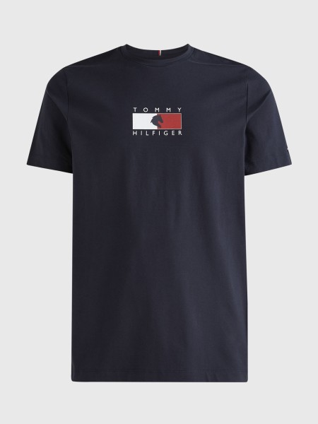Herren Rundhals T-Shirt mit ausgebranntem Logo Style